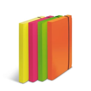 Scatole portaprogetti Leonardi Fluo dorso 3 cm PPL assortiti conf.4 - 1028101