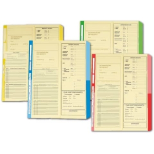 Cartelline a 2 lembi 4Pro dichiarazione dei redditi A4 cellulosa 225 g/m² dorso 2 cm verde conf. da 50 pezzi - 4175 03