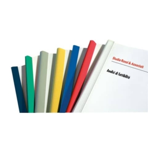 Dorsi plastici Leonardi per rilegatura senza macchine 29,7 cm diam.16 mm rosso in conf. da 25 - D116RO