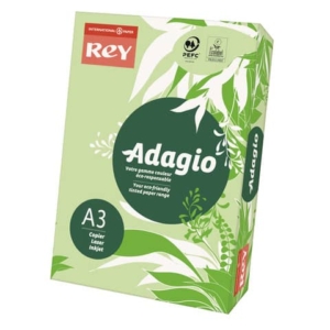 Carta colorata A3 Sylvamo Rey Adagio 160 g/m² verde 81 - Risma da 250 fogli - ADAGI160X487