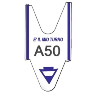 Rotolo tagliandi per eliminacode Printex 2000 tagliandi f.to lettera + 2 cifre blu - Conf. 5 pezzi - TR/ROLL/BLU