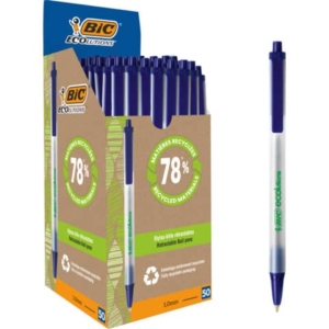 Penna ecologica a scatto BIC ECOlutions Clic Stic 1 mm blu 8806891
