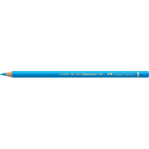 Matite colorate permanenti Faber Castell Polychromos mina 3,8 mm conf. 6 pezzi - blu ftalico medio - 110152