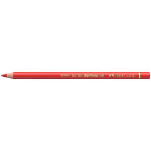 Matite colorate permanenti Faber Castell Polychromos mina 3,8 mm conf. 6 pezzi - rosso geranio chiaro - 110121