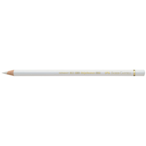 Matite colorate permanenti Faber Castell Polychromos mina 3,8 mm conf. 6 pezzi - bianco - 110101
