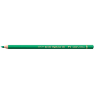 Matite colorate permanenti Faber Castell Polychromos mina 3,8 mm conf. 6 pezzi - verde smeraldo - 110163