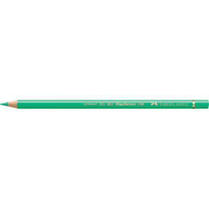 Matite colorate permanenti Faber Castell Polychromos mina 3,8 mm conf. 6 pezzi - verde ftalico chiaro - 110162
