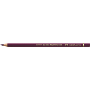 Matite colorate permanenti Faber Castell Polychromos mina 3,8 mm conf. 6 pezzi - rosso viola - 110194