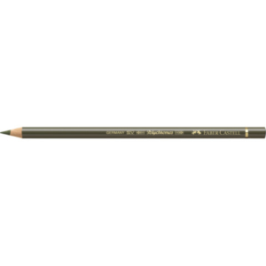 Matite colorate permanenti Faber Castell Polychromos mina 3,8 mm conf. 6 pezzi - verde oliva giallastro - 110173