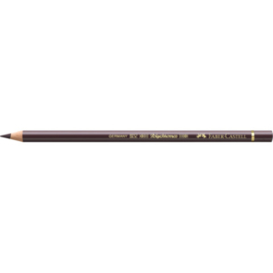 Matite colorate permanenti Faber Castell Polychromos mina 3,8 mm conf. 6 pezzi - noce - 110177
