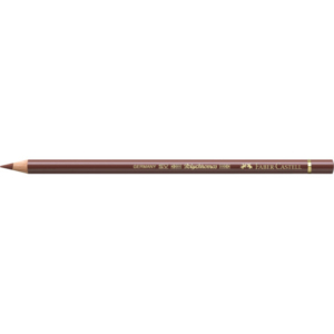 Matite colorate permanenti Faber Castell Polychromos mina 3,8 mm conf. 6 pezzi - siena bruciata - 110283