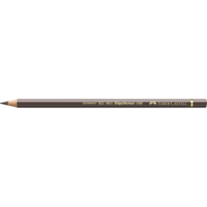 Matite colorate permanenti Faber Castell Polychromos mina 3,8 mm conf. 6 pezzi - torrone - 110178