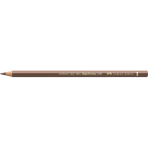 Matite colorate permanenti Faber Castell Polychromos mina 3,8 mm conf. 6 pezzi - bistro - 110179