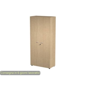 Armadio alto con ante battenti rovere 90x45,8xH.200 cm con serratura linea componibili 2898 Artexport - AR/ST+AA/C