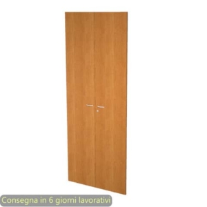 Coppia ante alte noce chiaro per libreria componibile Artexport Protocollo 76xH.196 cm - AA-L76/4