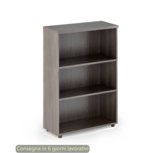 Mobile a giorno medio frassino toscano 80x35xH.120 cm con 2 ripiani regolabili linea Presto Artexport - 035/F