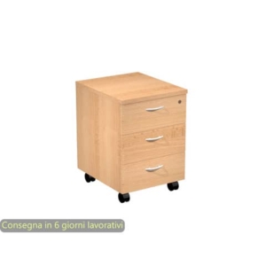 Cassettiera a tre cassetti montata faggio 41,8x52xH.59,5 cm linea Presto Artexport - 60019/6