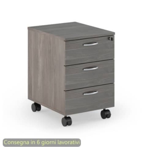 Cassettiera a tre cassetti montata frassino toscano 41,8x52xH.59,5 cm linea Presto Artexport - 60019/F