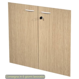 Ante con serratura rovere 80x67 cm in melaminico per mobile basso linea Presto Artexport - 60067M/C