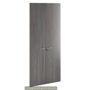 Ante con serratura frassino toscano 80x175 cm in melaminico per mobile alto linea Presto Artexport - 60075M/F