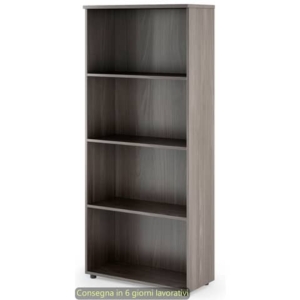 Mobile a giorno alto frassino toscano 80x35xH.180 cm con 3 ripiani regolabili linea Presto Artexport - 038-39/F