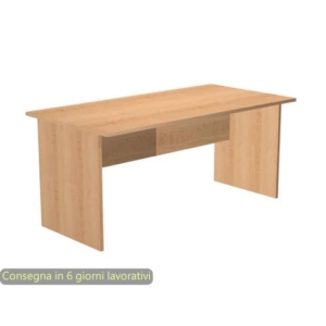 Scrivania piano faggio 140x80xH.72 cm gamba a pannello in melaminico in tinta linea Presto Artexport -  002PAN/6