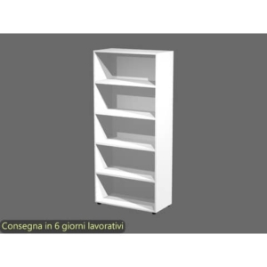 Mobile a giorno alto bianco 90x44xH.200 cm 4 ripiani inseribili - linea armadi componibili 2898 Artexport - AR/ST/3