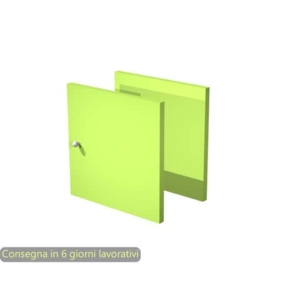 Coppia di antine verde neon per libreria componibile Maxicolor Artexport - 32,2x32,2 cm - 2A MaxC/V