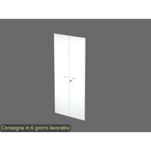 Ante con serratura bianco 80x175 cm in melaminico per mobile alto linea Presto Artexport - 60075M/3