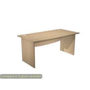 Scrivania piano rovere 160x80xH.73 cm gamba a pannello in melaminico linea Flex Artexport - JPB160/C