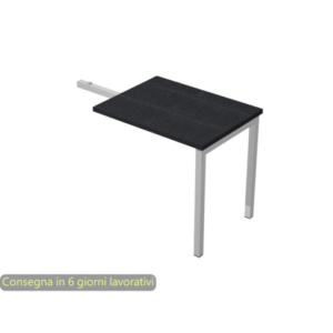 Allungo reversibile dx/sx Artexport Presto Venere Plus 80x60xH.72,5cm nero venato frassino - 671/8