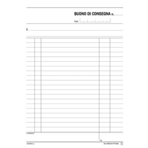 Blocco buoni di consegna flex 21,5x14,8 cm - 33x3 copie data ufficio DU164583300