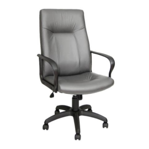 Poltrona direzionale girevole Unisit Eridanus ERP Eco Smart schienale alto - rivestimento ecopelle grigio -ERP/KG
