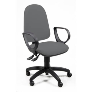Sedia operativa girevole Unisit Jupiter JUYG Eco smart rivestimento ignifugo grigio scuro - con braccioli JPLY/BR/IT