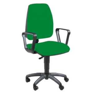 Sedia operativa girevole Unisit Jupiter JUBR Eco smart - rivestimento Eco verde - con braccioli - JPQ/BRN/EV