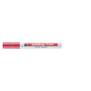 Marcatore a vernice edding 750 punta conica 2-4 mm rosso E-750 002