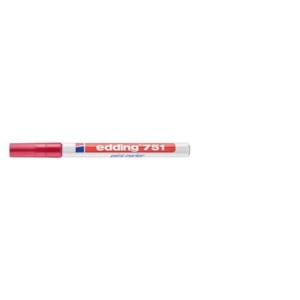 Marcatore a vernice edding 751 punta conica 1-2 mm rosso E-751 002