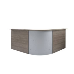 Scrivania Reception Frensy Florence con sopralzo 80x80x72 cm fianchi a pannello olmo - UFLSRSA80