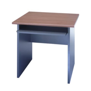 Scrivania Frensy Venice 80x80x72 cm piano ciliegio - fianchi a pannello antracite - UVES80