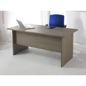 Scrivania Frensy Larix 180x80x72 cm fianchi a pannello rovere grigio ULAGS180