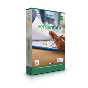 Carta per fotocopie A4 Burgo Repro Verde - High Quality 80 gr. bianca Risma 500 fogli - 8144