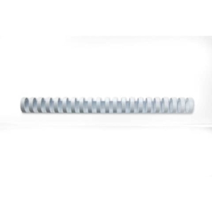 Dorsi plastici CombBind a 21 anelli - 22 mm A4 - fino a 195 fogli - conf da 100 dorsi GBC bianco - 4028612