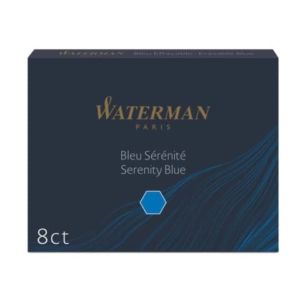 Cartucce inchiostro per Stilografica Waterman in conf. 8 pezzi Waterman inchiostro blu - S0110860