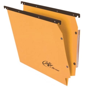 Cartelle sospese laterali per armadi Linea Joker 33 cm fondo V - giallo conf. 25 pezzi - 414F LINK - A5