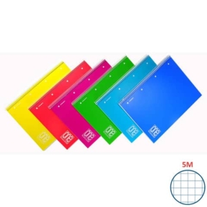 Maxi quaderno spiralato One Color A4 - 80 g/m² - 80+1 ff - 5M - colori assortiti - 2935