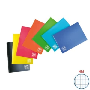 Maxi quaderno One Color A4 - 80 g/m² - 20+1 ff - 4M - colori assortiti - 5569