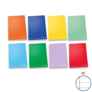 Maxi quaderno Pigna Monocromo A4 - 100 g/m² - 38 ff - C - colori assortiti - 0229888 0C