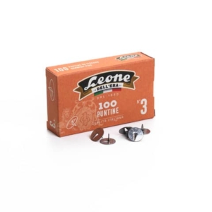 Puntine da disegno in acciaio Leone Dell'Era N° 3 diametro testa 11,5 mm - scatola di cartone da 100 pezzi - PL3