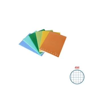 Maxi quaderno Pigna Monocromo Green A4 - 80 g/m² - 42 ff - 4M - copertine assortite - conf. 10 pezzi - 02309784M