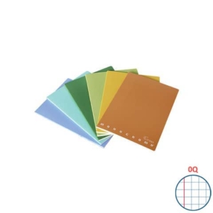 Maxi quaderno Pigna Monocromo Green A4 - 80 g/m² - 42 ff - Q - copertine assortite - conf. 10 pezzi - 02309780Q